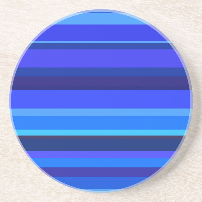 Blue vågrät rand underlägg sandsten (Framsidan)