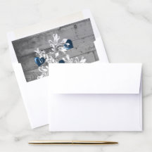 Blue Valentine Hearts Träd Kuvert Liner