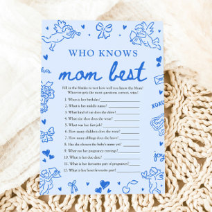 Blue Valentine Vem vet mammas barn bäst? Baby Show Inbjudningar