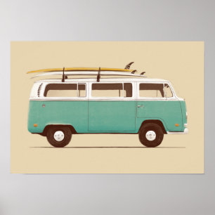 Blue Van Florent Bodart Poster