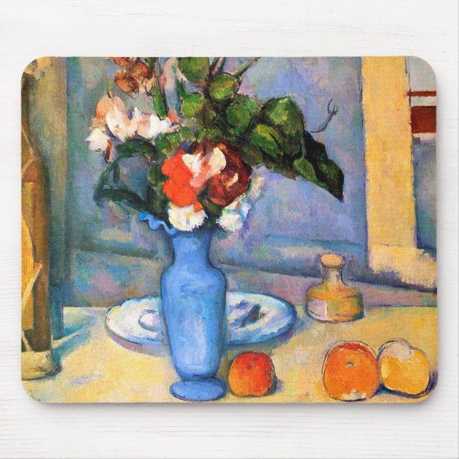 Blue Vas Flowers, Paul Cezanne Musmatta (Framsidan)
