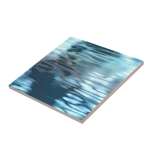 Blue Vatten Abstrakt Kakelplatta (Sidan)