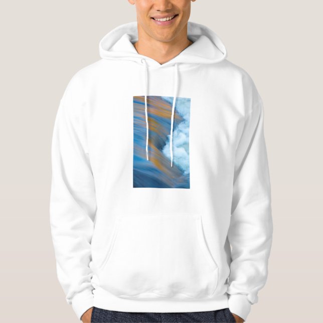 Blue vatten abstrakt, Kanada Hoodie (Framsida)