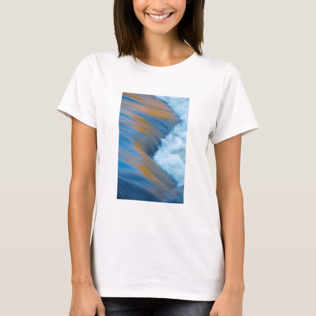 Blue vatten abstrakt, Kanada T-shirt (Framsida)