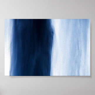 Blue Vatten Abstrakt Poster