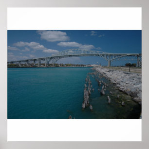 Blue Vatten Bridge Poster
