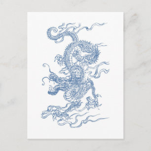 Blue Vatten Dragon 2012 Vykort