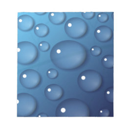 Blue Vatten Drop Struktur Anteckningsblock