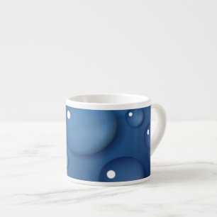 Blue Vatten Drop Struktur Espressomugg