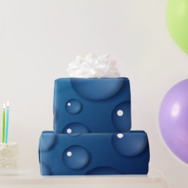 Blue Vatten Drop Struktur Presentpapper