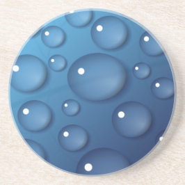 Blue Vatten Drop Struktur Underlägg Sandsten