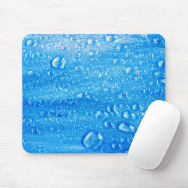 Blue Vatten Drops Mousepad Musmatta (Med mus)