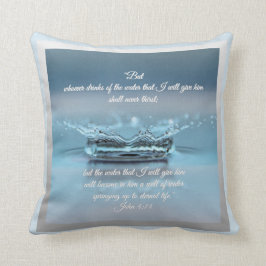 Blue Vatten Life törst aldrig Bible Verse John Kudde