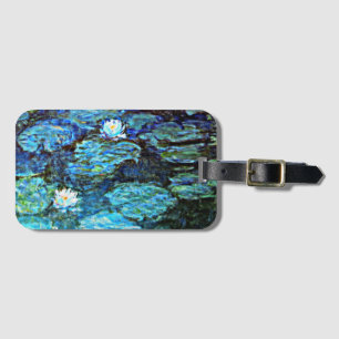 Blue Vatten Lilies by Monet Bagagebricka