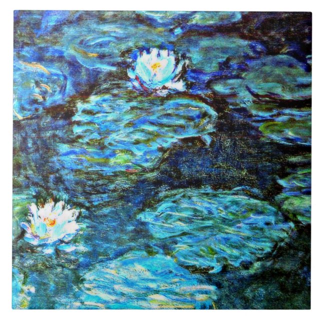 Blue Vatten Lilies by Monet Kakelplatta (Framsidan)