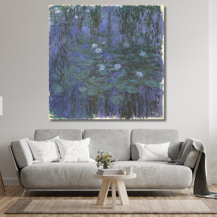 Blue Vatten Lilies Monet Canvastryck
