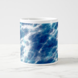 Blue Vatten Marble Jumbo Mugg