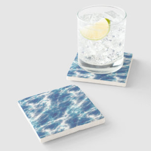 Blue Vatten Marble Stenunderlägg
