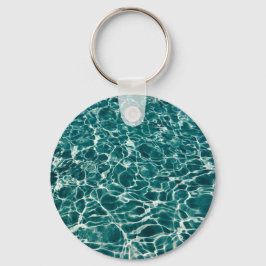 Blue Vatten Mönster Nyckelring