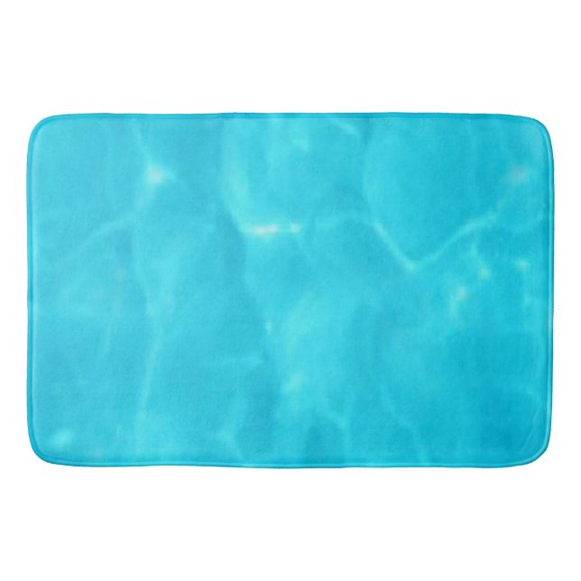 Blue vatten mönster på badmattan badrumsmatta (Framsidan)