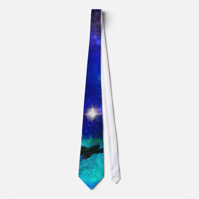 Blue Vatten och Starry Sapphire Himmel Tie Slips (Framsida)