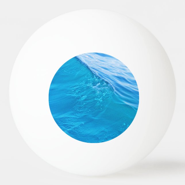 Blue vatten-våg pingisboll (Framsidan)