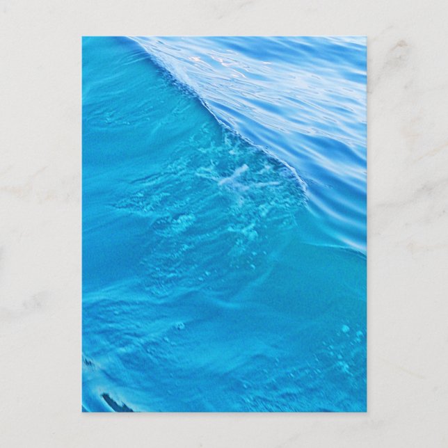 Blue vatten-våg vykort (Framsida)