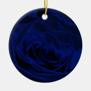 Blue Velvet rose.jpg Julgransprydnad Keramik