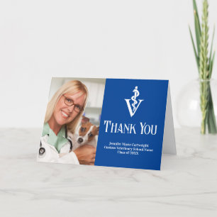 Blue Veterinary School Studenten Photo Anpassnings Tack Kort