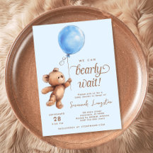 Blue Vi kan bolla Baby Shower