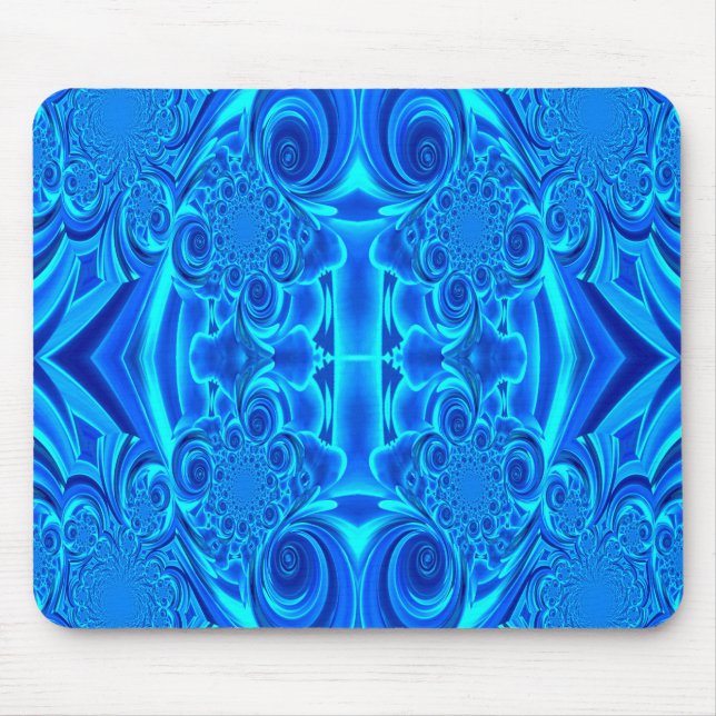 Blue Vibrant Struktur Mousepad Musmatta (Framsidan)