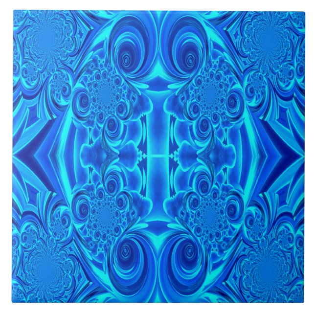Blue Vibrant Tile Kakelplatta (Framsidan)