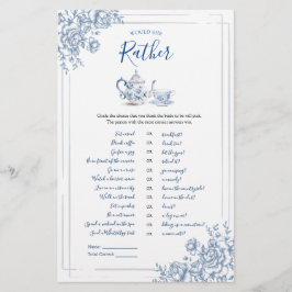 Blue Victorian Garden Möhippa Tea...