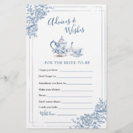 Blue Victorian Garden Möhippa Tea Advice och Önske