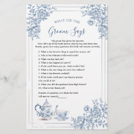 Blue Victorian Garden Möhippa Tea What Groom Says