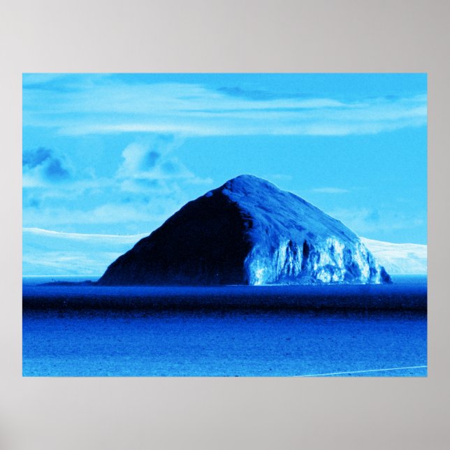 Blue Views Ailsa Craig Firth of Clyde Scotland Poster (Framsidan)