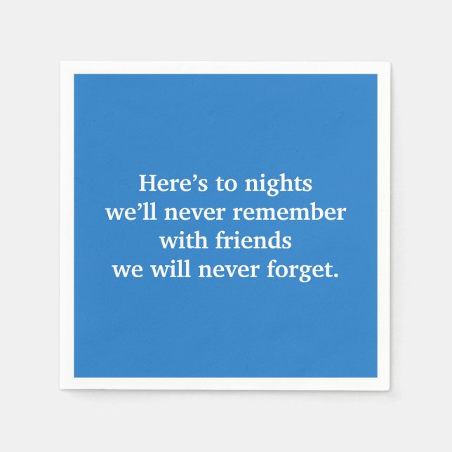 Blue Vin Toast Pappersservett (Framsidan)