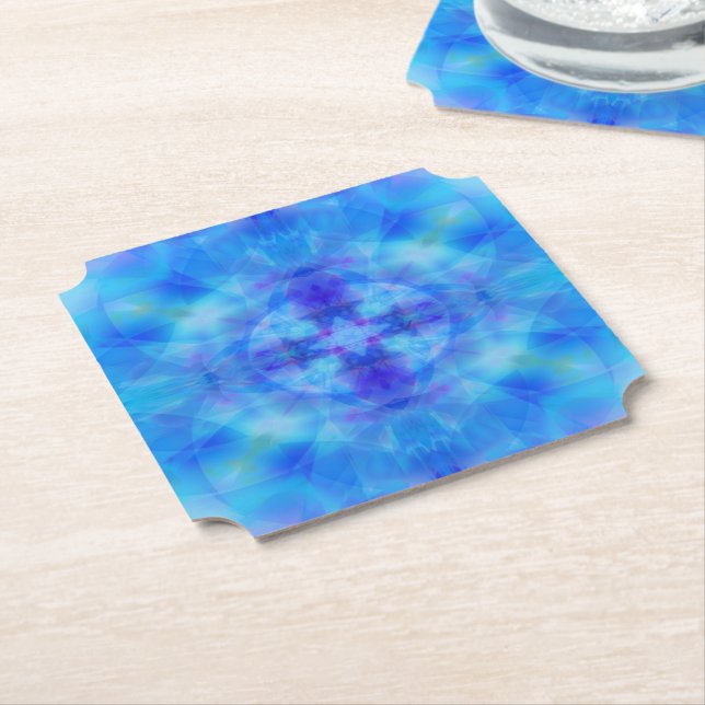 Blue Vingar Underlägg Papper (Vinklad)