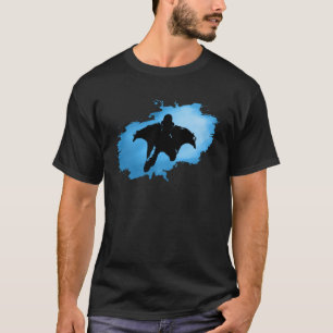 Blue Vinge Kostym för Jumperna Wingdress Fallskärm T Shirt