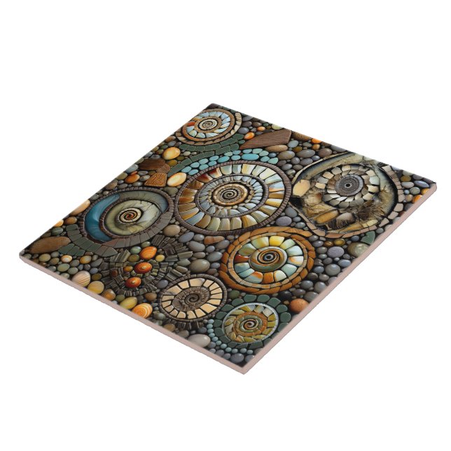 Blue Vintage jul Kakelplatta (Sidan)