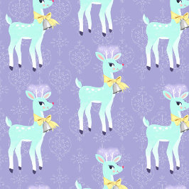 Blue Vintage Reindeer Lavender Presentpapper