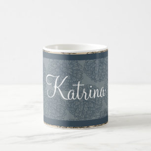 Blue Vintage Zinnia Mugg