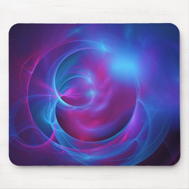 Blue Violet and Rosa Cosmic Swirly Fractal Musmatta (Framsidan)
