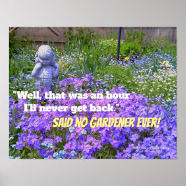 Blue violet phlox glömde-mig-inte-blomman poster