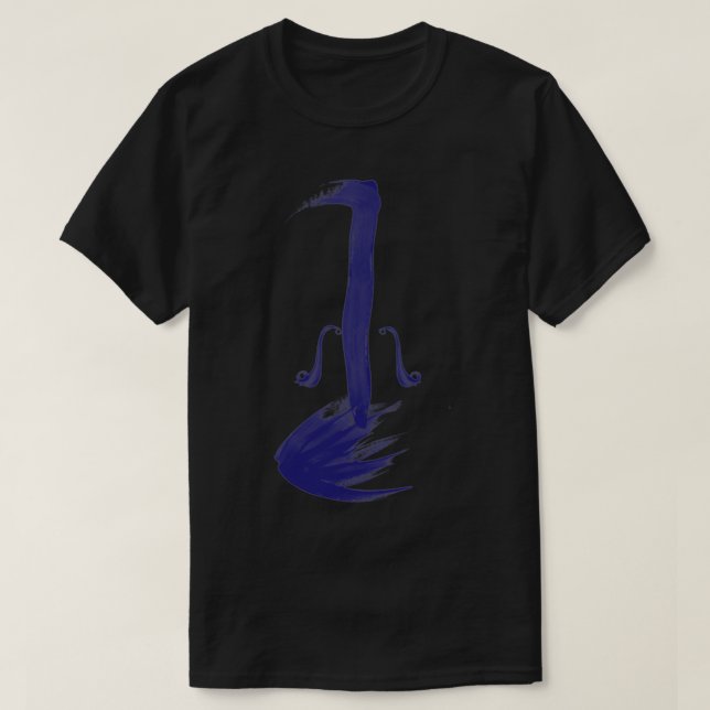 Blue Violin T Shirt (Design framsida)