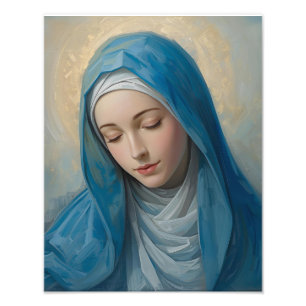 Blue VIrgin Mary Bild Fototryck