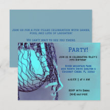 Blue Volleyball Birthday