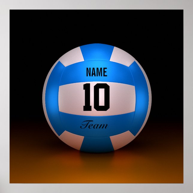 Blue Volleyball Poster (Framsidan)