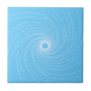 Blue Vortex Kakelplatta