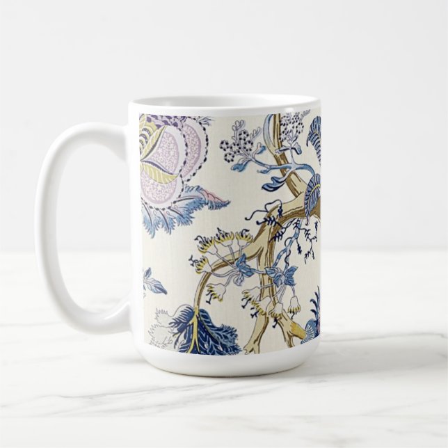 Blue W.Morris Blommönster Mugg (Vänster)
